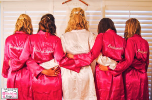 Bridesmaids Getting Ready Robes To wedding party robes.