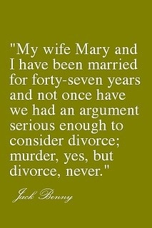 murder, yes, but divorce, never.