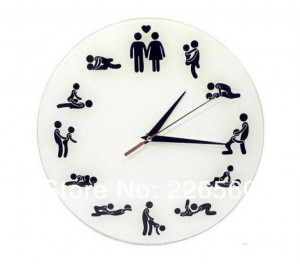 Free shipping 4Pieces Sex Position Clock / 24Hours Sex Clock / Novelty ...
