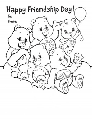 friendship coloring pages for preschool