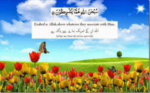 Exalted is ALLAH… |Ayat Of Quran About ALLAH Has No Partner
