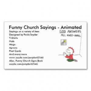 Funny Animal Sayings Business Cards