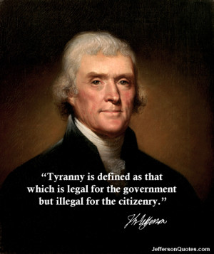 Tyranny Government Definition Jefferson on tyranny