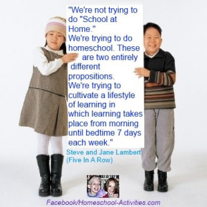 ... quotes about homeschooling at www.homeschool-activities.com