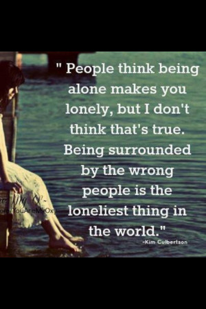 rather be alone ..