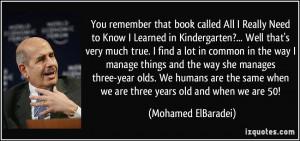 really need to know i learned in kindergarten quotes