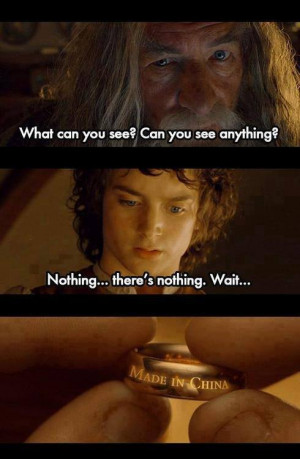 Funny lord of the rings meme