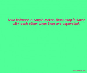 Lovely quote suitable for couples.