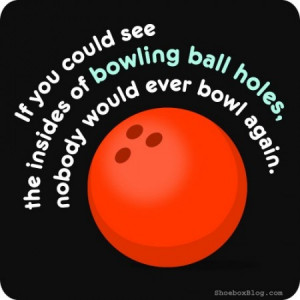 bowling ball holes