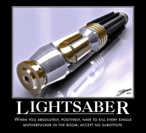 Star Wars Motivational Poster – Lightsaber