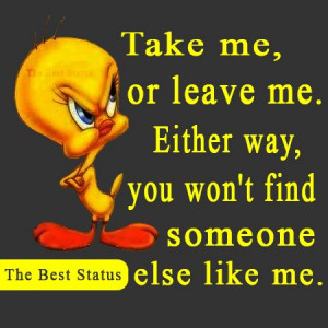 ... Me, Or Leave Me, Either Way, You Won’t Find Someone Else Like Me