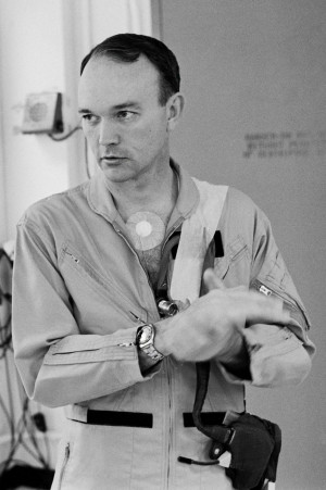 NASA Apollo 11 Astronaut Michael Collins Wearing Rolex Watch, April ...