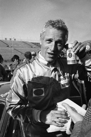 Paul Newman after race Coors,
