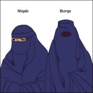 So often confused with the Burqa, one assumes the Niqab would also be ...