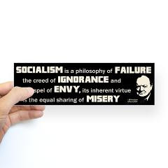 churchill socialism quote sticker bumper our conservative republican ...