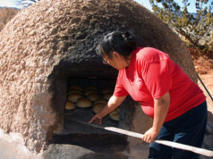 ... visit to Jemez Indian Pueblo, New Mexico, Traditional Bread Making