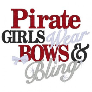 Pirate Girls wear Bows & Bling
