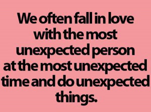 Unexpected #Love #quote