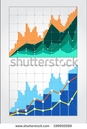Two charts forex quotes for a certain period. The general trend is ...