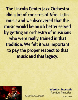 Center Jazz Orchestra did a lot of concerts of Afro-Latin music ...