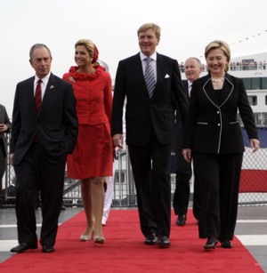 Mayor Bloomberg, Princess Maxima, Prince Willem Alexander, Minister ...