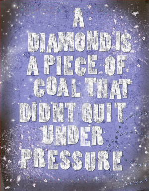 Diamond - Word Art Prints - 11x14 - motivational don't quit under ...