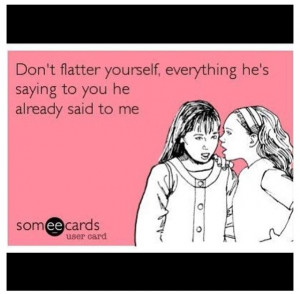 Lol don't flatter yourself, @Destiny Cary uhm no ones even jealous of ...