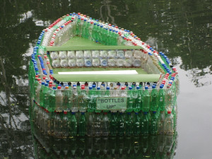 The boat made of thousands of plastic bottles used successfully ply ...