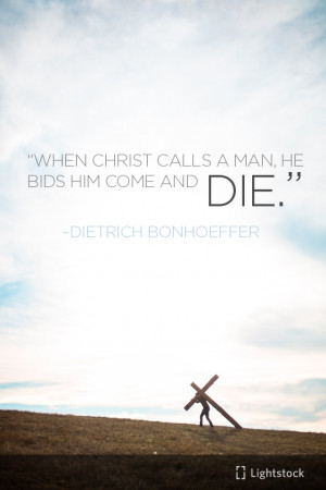 quote from Dietrich Bonhoeffer