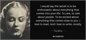 The 25 Best Fay Wray Quotes | A-Z Quotes