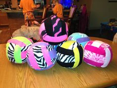 Volleyball pillows for senior night
