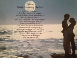 Personalized Anniversary Poem Gift Husband Wife Girlfriend Boyfriend ...