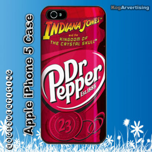Funny dr Pepper iPhone 5 Hard Plastic Case Cover - Black Case