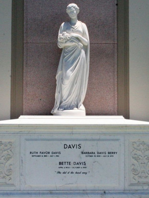 Davis is buried at Forest Lawn cemetery in Los Angeles. Her tombstone ...