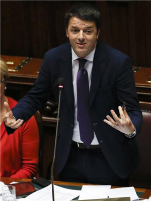Matteo Renzi Sul Palco