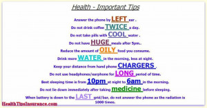 IMPORTANT HEALTHY TIPS