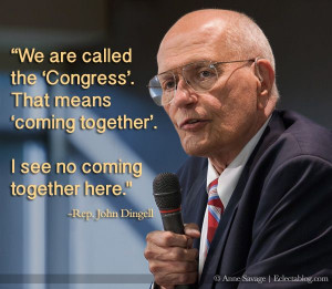 VIDEO: Dean of the House John Dingell takes Republicans to the wood ...