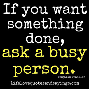 IF YOU WANT SOMETHING DONE, ASK A RUNNER PERSON