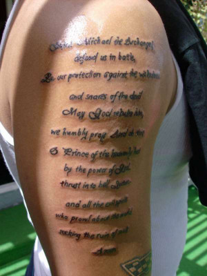 Cool Bible Quote Tattoos for Men