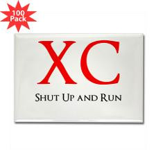 Cute Cross country running quotes Rectangle Magnet (100 pack)