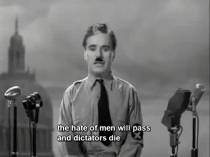 The Great Dictator’s Speech