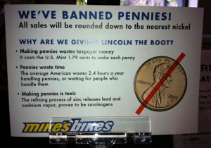 Funny photos funny pennies sign banned