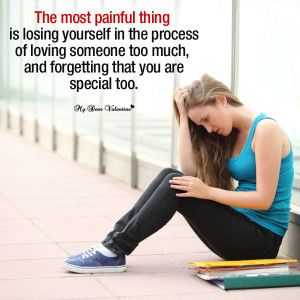 Love Hurt Picture Quotes -The most painful thing