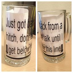 27 oz Beer Mug Oilfield Hitch by DecalThat on Etsy, $12.00 More