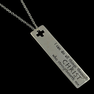 inspirational quote necklaces i can do all things quote i can do all