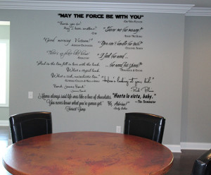 Movie Quotes Wall Decal
