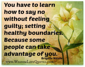 Set healthy boundaries