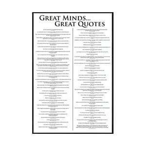 Great Minds (Great Quotes) Poster: Home & Kitchen