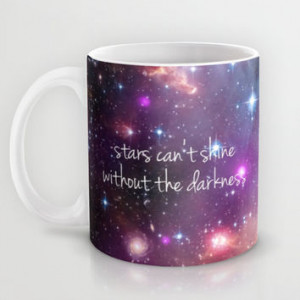 Stars can't shine without the darkness inspirational quote galaxy ...