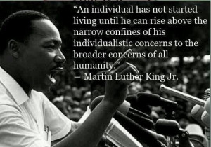 An individual has not started living....